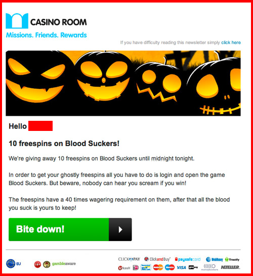 CasinoRoom No Deposit Free Spins