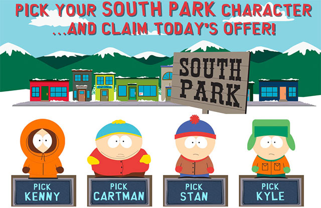 South Park free spins
