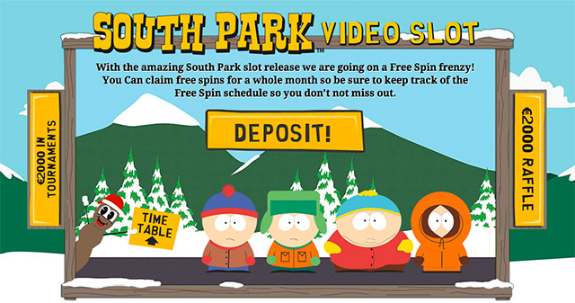 South Park slot free spins