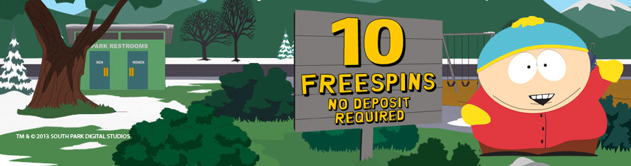 South Park free spins no deposit required