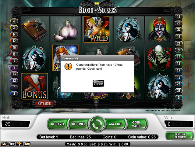 Blood Suckers Free Spins