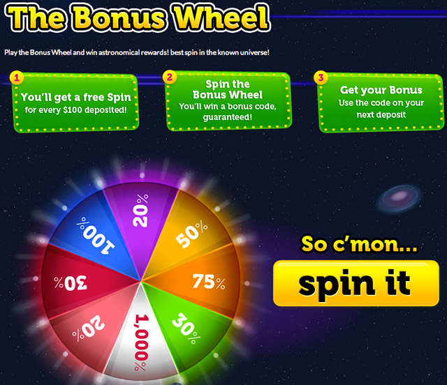 Moon Games Casino - The Bonus Wheel