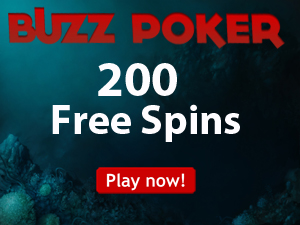 Buzz Poker Casino - Free Spins 200