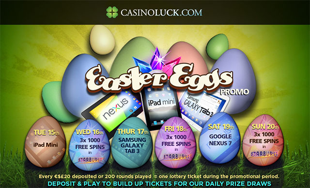 CasinoLuck Easter free spins