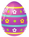 Thrills - Purple_Easter_Egg_with_Flowers_PNG_Picture