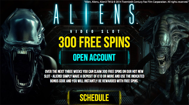 Alien Slot freespins