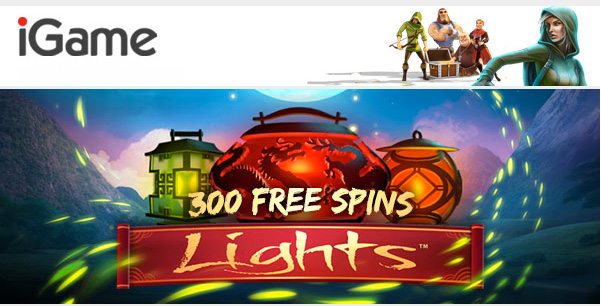 iGame Casino -  300 Lights Free Spins