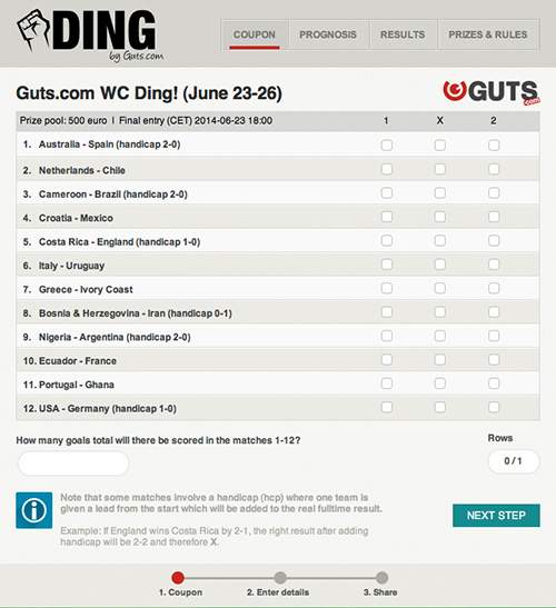 DING - Guts Free World Cup 2014