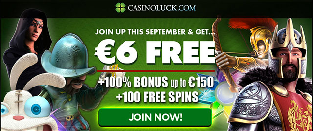 CasinoLuck 6EUR Free No Deposit Bonus