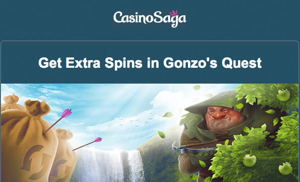 CasinoSaga - 70 Gonzos Quest Free Spins