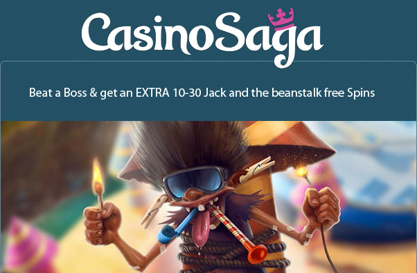 Extra Jack and the beanstalk free spins at CasinoSaga