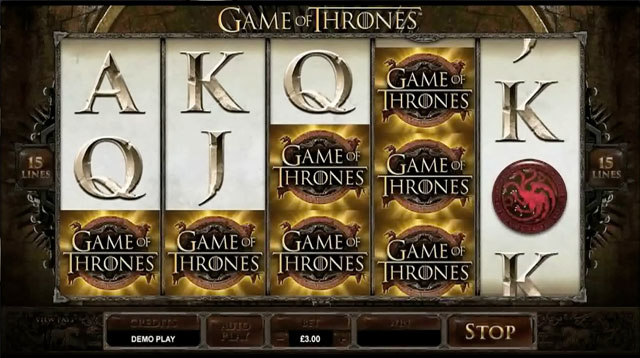 Game of Thrones Online Slot Machine