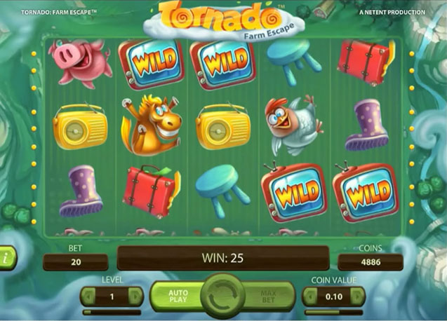 Tornado Farm Escape Slot Machine