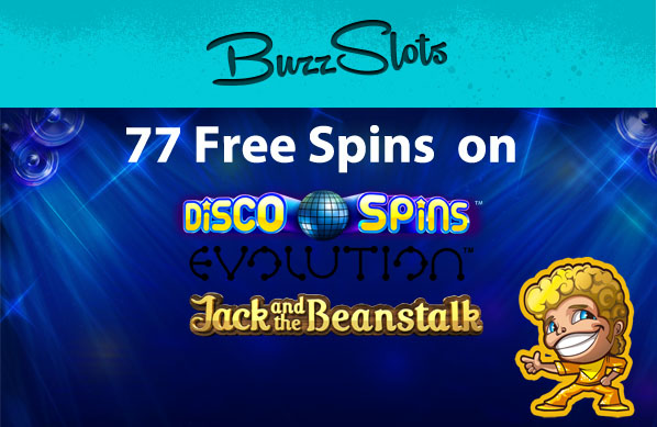 Buzz Slots - 77 Free Spins this weekend
