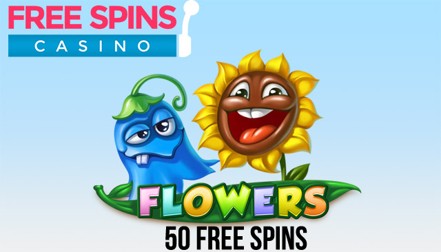 50 Flowers Free Spins Valentines 2015
