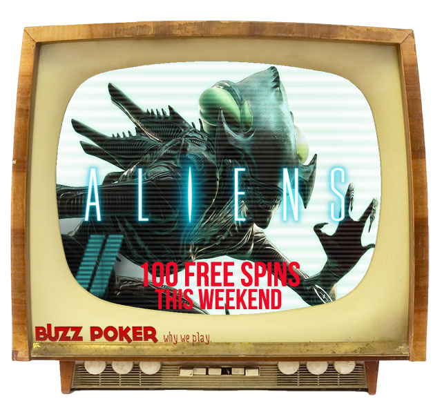 Buzz Poker ALIENS 100 Free Spins