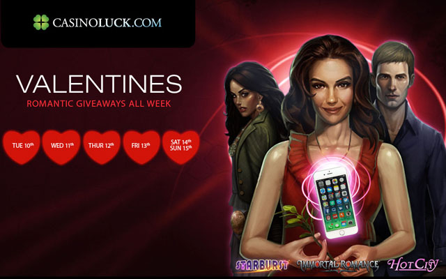 CasinoLuck Valentines Free Spins 2015