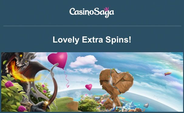 CasinoSaga Valentines Free Spins