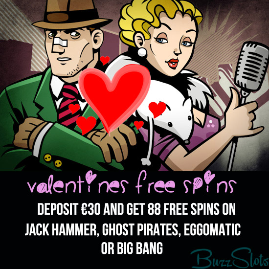 Valentines Free Spins at Buzz Slots