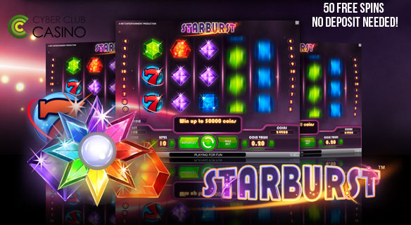 50 Starburst Free Spins-No deposit Required