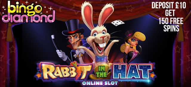 Bingo-Diamond-Rabbit-in-the-hat-slot-150-FreeSpins