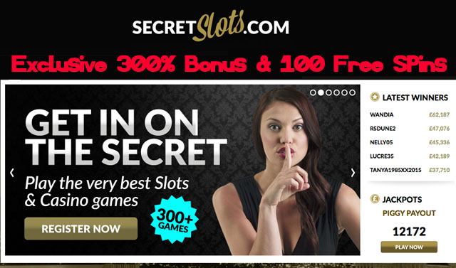 secretslots-100FreeSpins-300percent-bonus