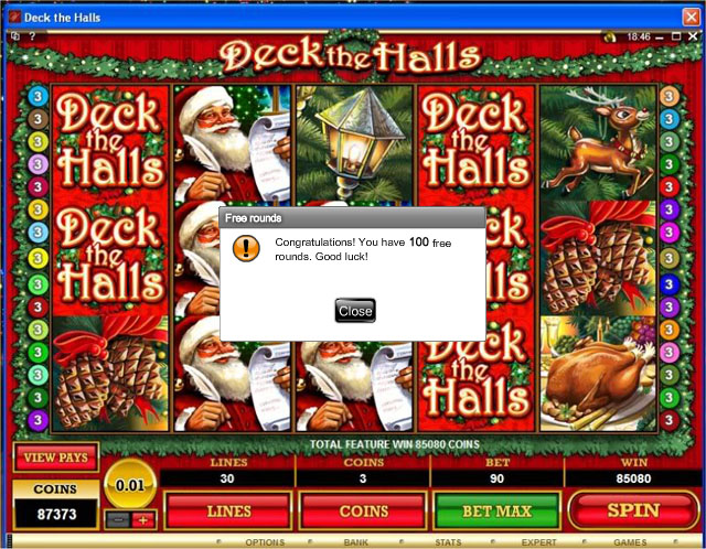 Deck-the-Halls-Slot-100-freespins