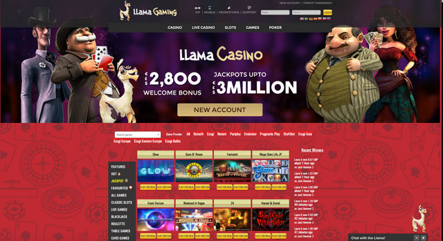 Llama Gaming Casino Review