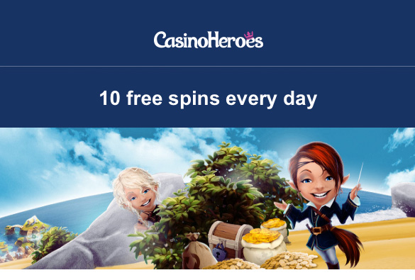 CasinoHeroes-10-FreeSpins-EVERYDAY