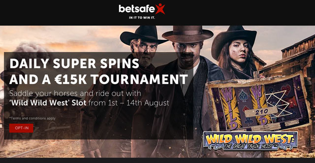Daily Wild Wild West free spins at BetSafe Casino
