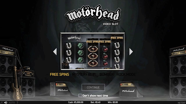 Motörhead Slot Machine 1