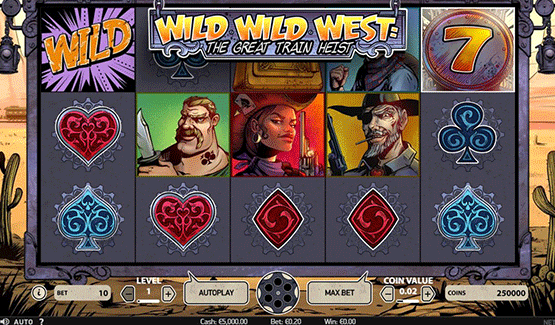 Wild Wild West-The great train heist slot