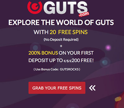 2017 Guts Casino Bonus Code