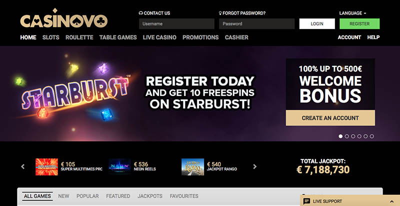 Casinovo Casino Review