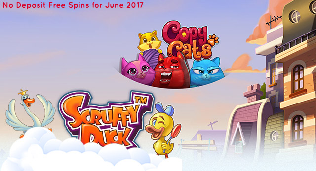 No Deposit Free Spins June 2017