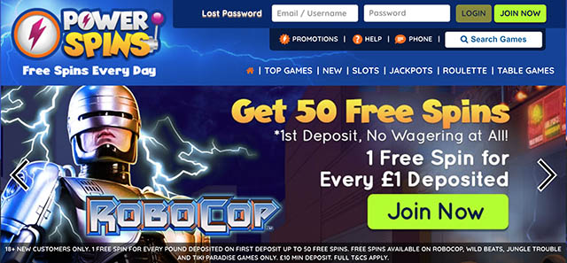Wager free spins