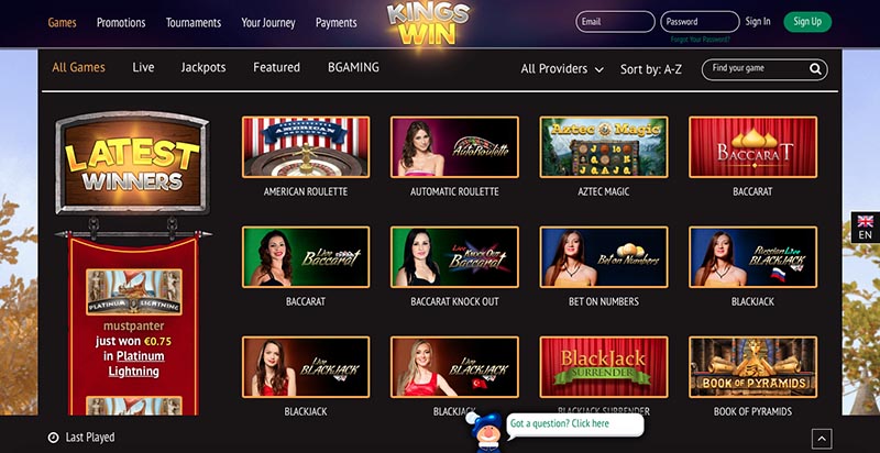 Kingswin Casino Review